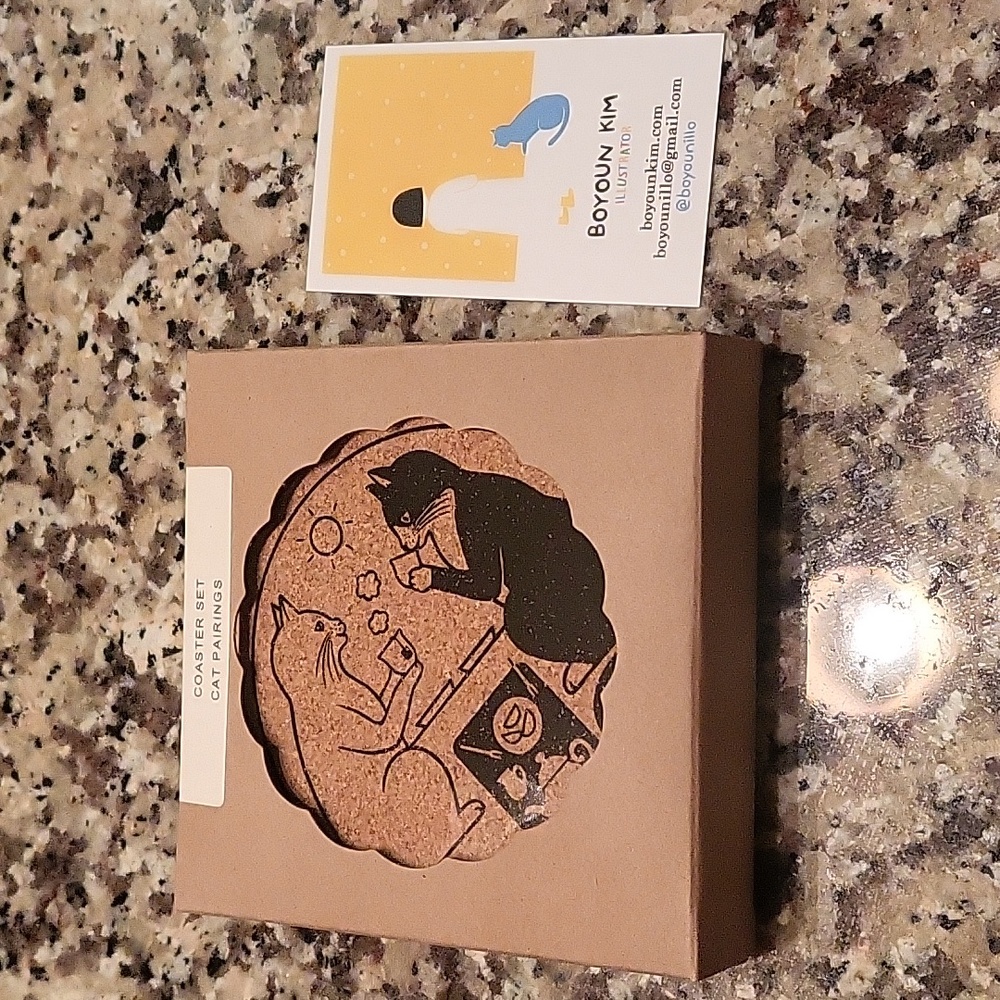 Cat coasters